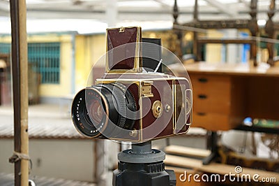 Hasselblad, gold Editorial Stock Photo